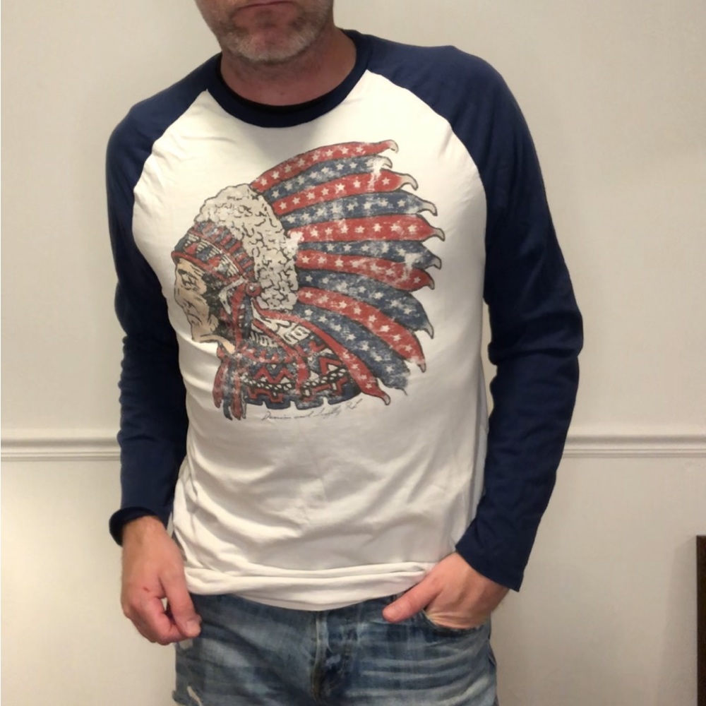 Mens Ralph Lauren Denim and Supply raglan tee